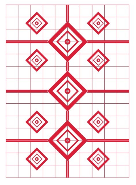 PROSHOT 23IN X 35IN 200 YARD RIFLE RED SIGHT-IN TARGET 5 PACK RSI-200YT-5PK - 556 Black Friday Promotion